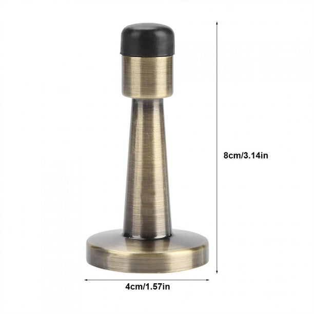 Brushed Rubber Anti-Collision Door Stopper Holder Home Hotel Office Accessory Tmtop Zinc Alloy Brushed Rubber Anti-Collision Door Stopper Holder Home Hotel Office Accessory Tmtop Zinc Alloy